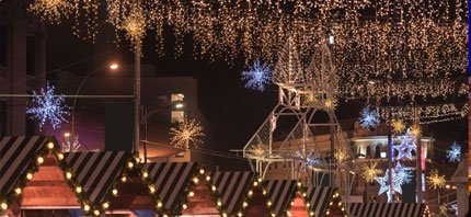 kerstmarkt verlichting in bremen