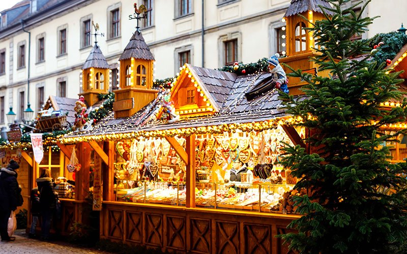 Kraampje op de Kerstmarkt in Osnabrück