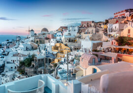 Santorini tijdens kerst